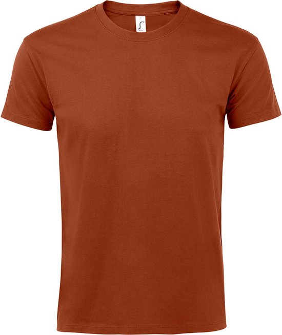 SOLS T-shirt à manches courtes Imperial Heavyweight pour hommes (Terracotta)