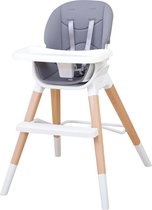 Bol.com Kekk Kinderstoel baby wit en grijs aanbieding