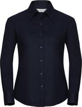 Russell Collectie Dames/Dames Lange Mouw Easy Care Oxford Shirt (Heldere marine)