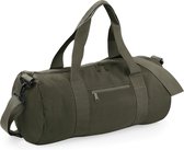 Bagbase Gewoon Varsity Barrel / Duffle Bag (20 Liter) (Militair Groen/Militair Groen)