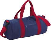 Bagbase Gewoon Varsity Barrel / Duffle Bag (20 Liter) (Franse marine / klassiek rood)