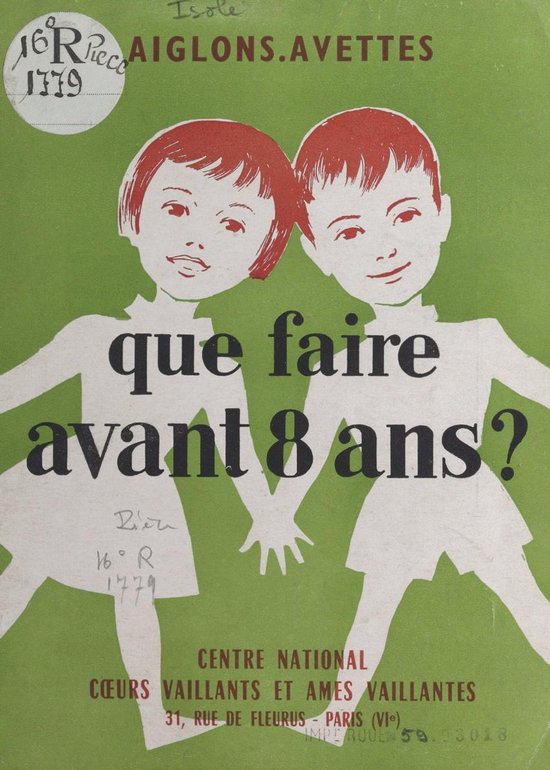 Que faire avant 8 ans ? - cover