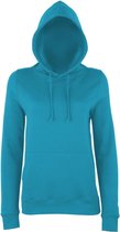 Awdis Gewoon Hoods Vrouwen/dames Girlie College Pullover Hoodie (Saffierblauw)