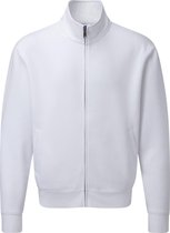 Russell Heren Authentiek Sweatshirt-jasje met volledige ritssluiting (Wit)