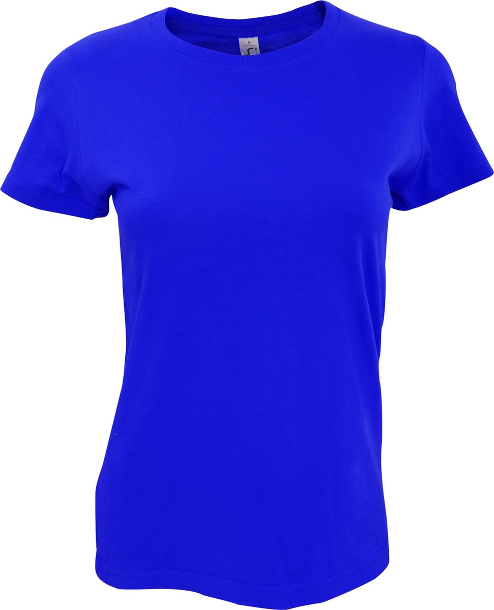 SOL'S Maglietta Da Donna Imperial Heavy – Cotone Pesante, Girocollo, Cuciture Laterali, Maniche Rinforzate