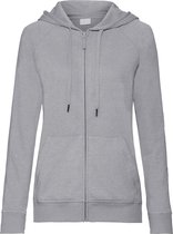 Russell Dames/dames HD Zip Hooded Sweatshirt (Zilveren mergel)