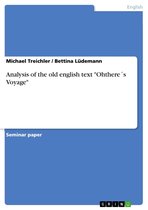 Analysis of the old english text 'Ohthere´s Voyage'