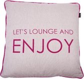 In The Mood Kussen Melange Enjoy 50 x 50 cm - Div kleuren - 2 stuks - Fuchsia