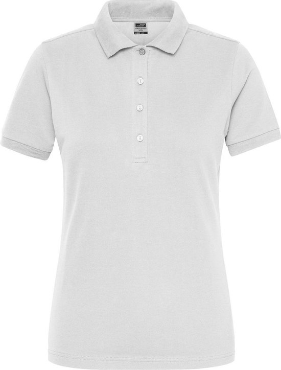 James and Nicholson Dames/dames Bio Stretch Polo Shirt (Wit)