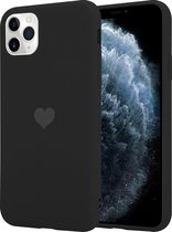 Sweetheart silicone hoesje geschikt voor Apple iPhone 11 Pro Max - zwart