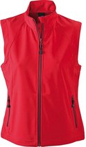 James and Nicholson Dames/dames Softshell Vest (Rood)