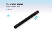 5x Gender Reveal - Confetti Shooter/Kannon - Jongen/Blauw - 80cm - Papieren Confetti Partyshooter - Party Popper
