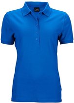 James and Nicholson Dames/dames Elastisch Pique Poloshirt (Koningsblauw)