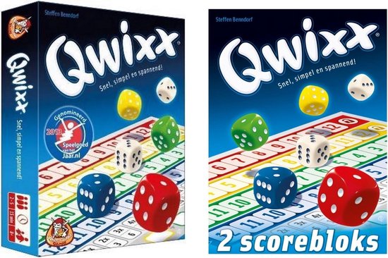 Afbeelding van het spel Spellenbundel - 2 stuks - Dobbelspel - Qwixx & 2 extra scorebloks