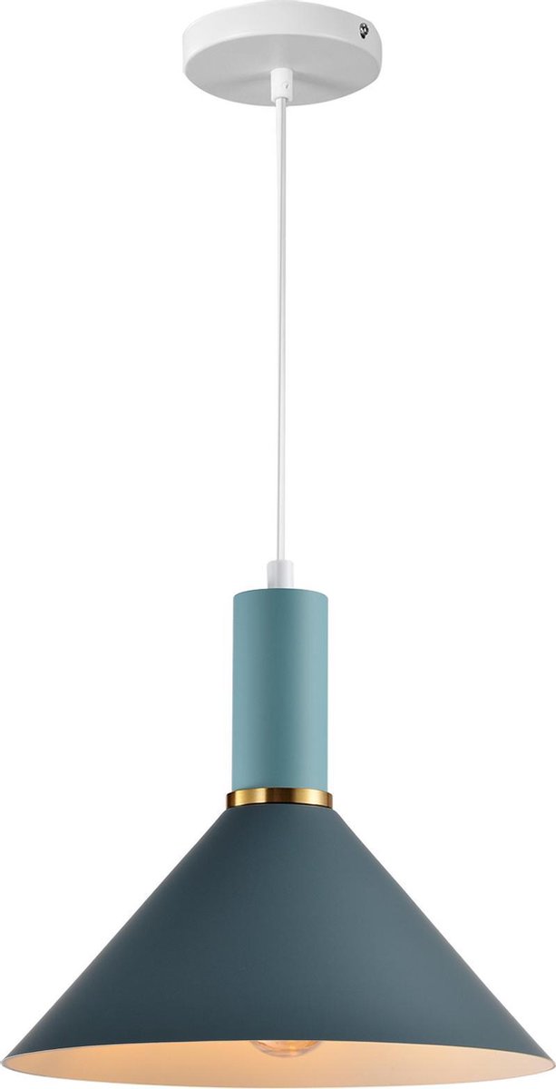 QUVIO Hanglamp retro / Plafondlamp / Sfeerlamp Leeslamp / Eettafellamp / Verlichting / Slaapkamer lamp / Slaapkamer verlichting / Keukenverlichting / Keukenlamp Prisma Diameter 25,5 cm - Winkelen.nl
