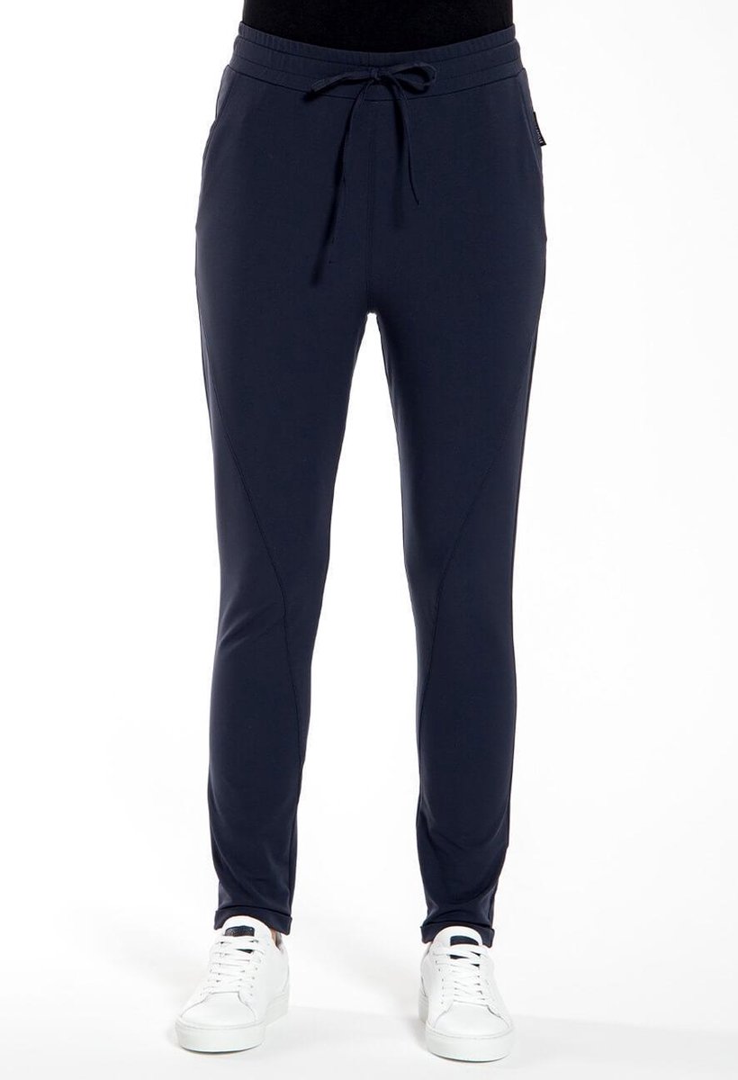 Blauwe Broek/Pantalon van Je m'appelle - Dames - Travelstof - Maat XS - 3 maten beschikbaar