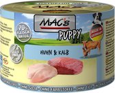 MAC's Hondenvoer Natvoer Puppy Blik - 70% Kip & Kalf - 6 x 200g