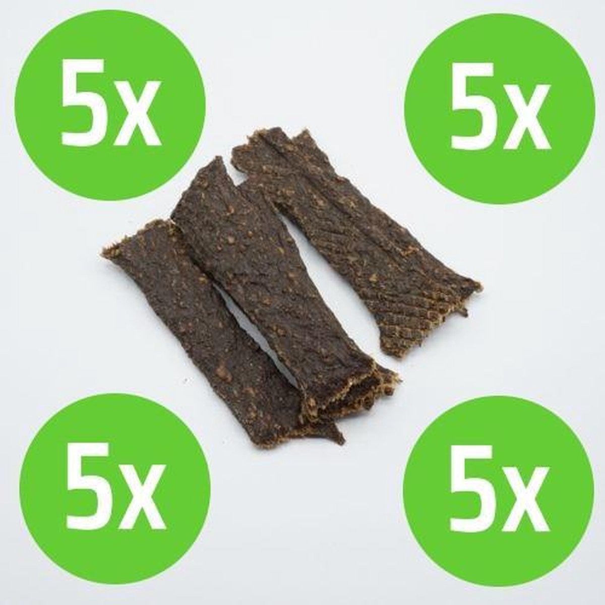 Puur Fit Vleesstrips Eend - hondensnack - 100 gram - 5 verpakkingen