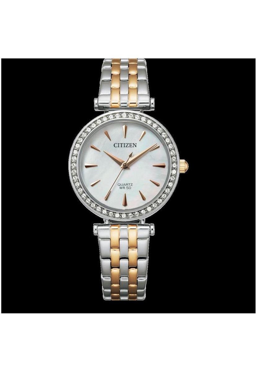 Citizen Horloge - Citizen dames horloge - Bicolor Rosé - diameter 30 mm - roestvrij staal