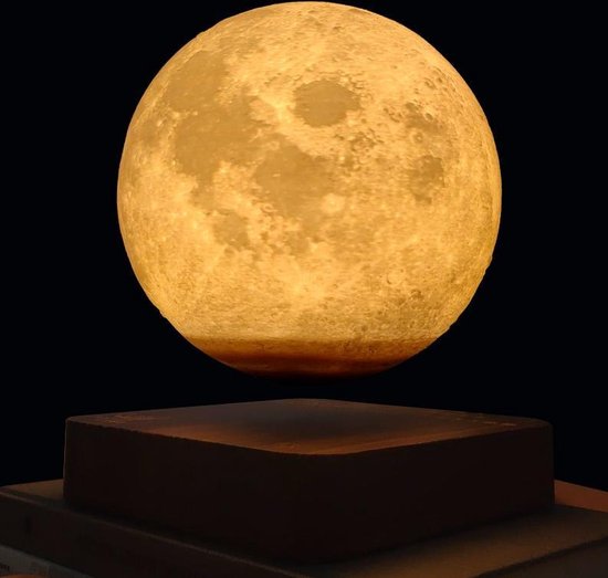 Magnetische levitatie Maanlicht - Decoratieve tafellampen - 3D geprinte maan  - Premium... | bol.com