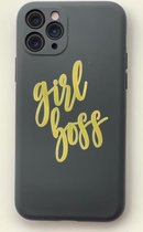 Hoesjes Atelier Dikke Siliconen Hoesje "Girl Boss" voor IPhone 11Pro