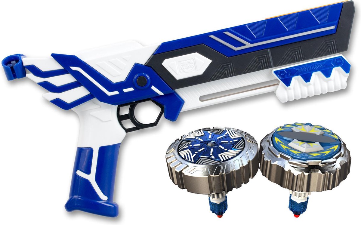 Spinner MAD Dual Shot Blaster Hurricane - Blaster met 2 spinners