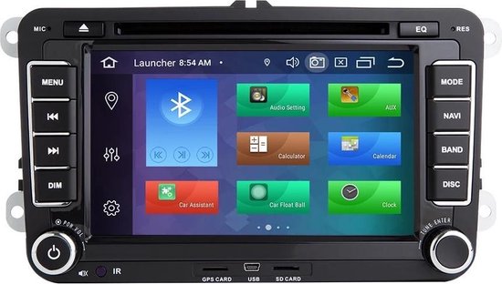 Ingebouwde CarPlay! Volkswagen Seat Skoda Android 10 Navigatie en  Multimediasysteem... | bol.com