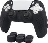 YONO Controller Hoesje geschikt voor PS5 – Skin met Thumb Grip Playstation 5 – Zwart