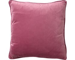 Dutch Decor FINN - Kussenhoes 45x45 cm - velvet - effen kleur - Heather Rose - roze - met rits - zonder binnenkussen Dutch Decor FINN - Kussenhoes 45x45 cm - velvet - effen kleur - Heather Rose - roze - met rits - zonder binnenkussen