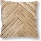 GIDI - Kussenhoes velvet Pumice Stone 45x45 cm - beige