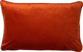 Dutch Decor FINN - Kussenhoes velvet 40x60 cm - Potters Clay - oranje - met rits