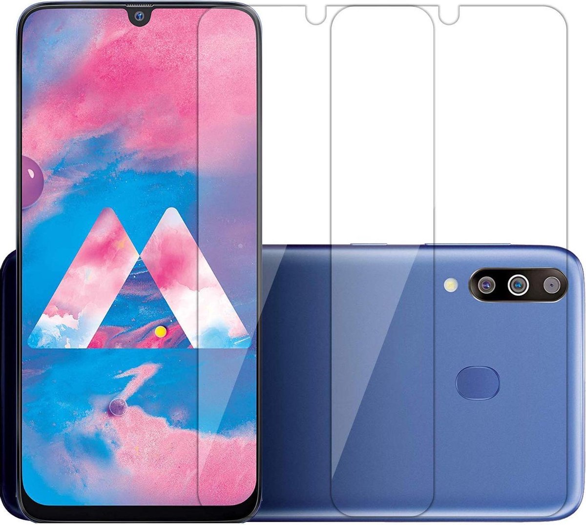 BixB Samsung Galaxy A30S Screenprotector gehard glas