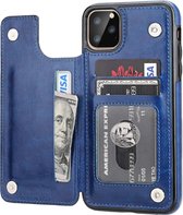 Wallet case geschikt voor Apple iPhone 12 Pro Max - 6.7 inch - blauw