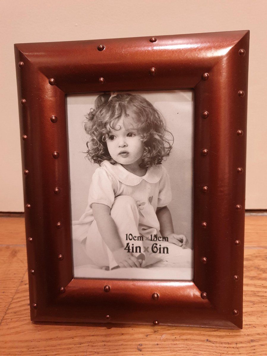 KSD fotolijst bruin/koper 10 x 15 kunstof