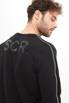 SCR. Tedo - Sweater Heren - Zwarte Trui voor Heren - Met Rits - Zwart - Maat XXL