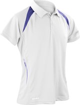 Spiro Heren Sport Team Spirit Performance Polo Shirt (Wit/Zwaar)