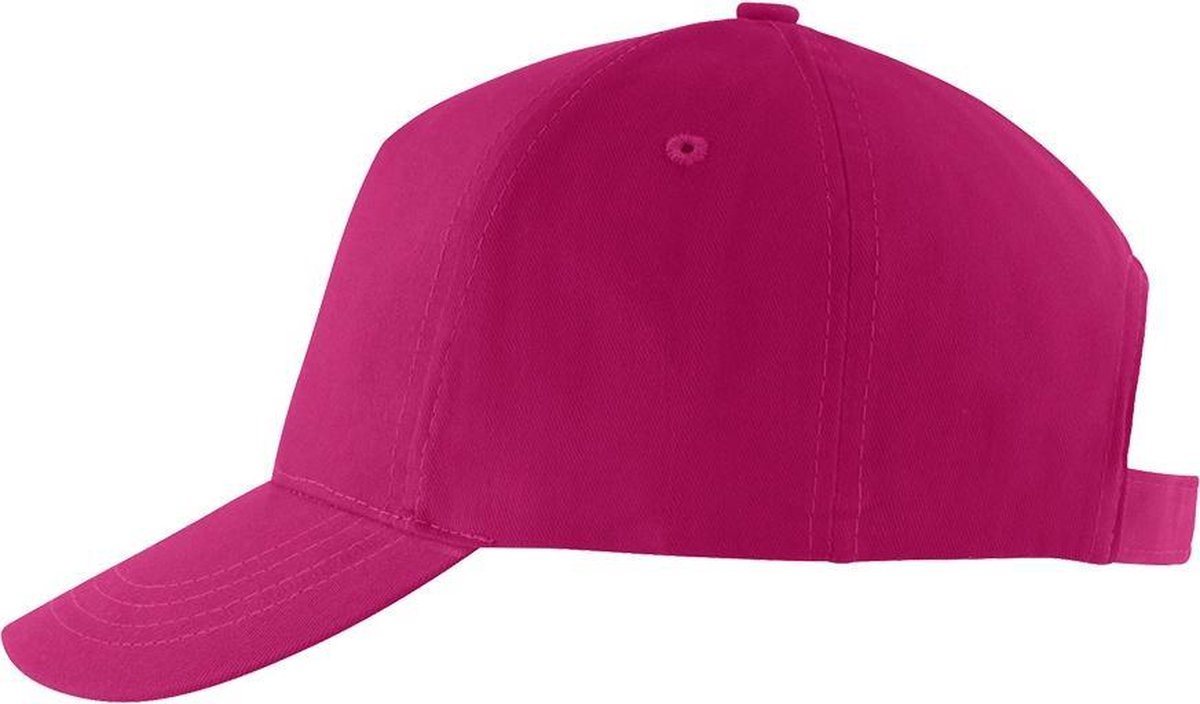 SOLS Unisex Buzz 5 Panel Baseball Cap (Fuchsia)