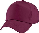 Beechfield Unisex Junior Junior 5 Panel Baseball Cap (Bourgondië)