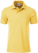 James and Nicholson Heren Basis Polo (Lichtgeel)