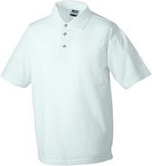 James and Nicholson Heren Medium Pique Polo (Wit)