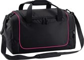 Quadra Teamkledingkluisje Duffelzak (30 Liter) (Zwart/Fuchia)