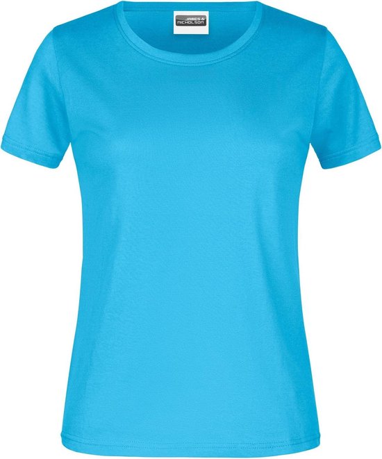 James And Nicholson Dames/dames Ronde Hals Basic T-Shirt (Turquoise)