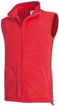 Stedman Heren Actief Vlies Gilet (Scharlakenrood)