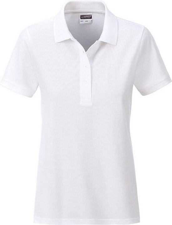 James and Nicholson Vrouwen/dames Basic Polo (Wit)