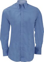 Kustom Kit Herenstad Business Shirt met lange mouwen (Lichtblauw)