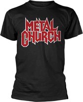 Metal Church Heren Tshirt -M- Logo Zwart