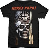 Ghost Heren Tshirt -XXL- Here's Papa Zwart