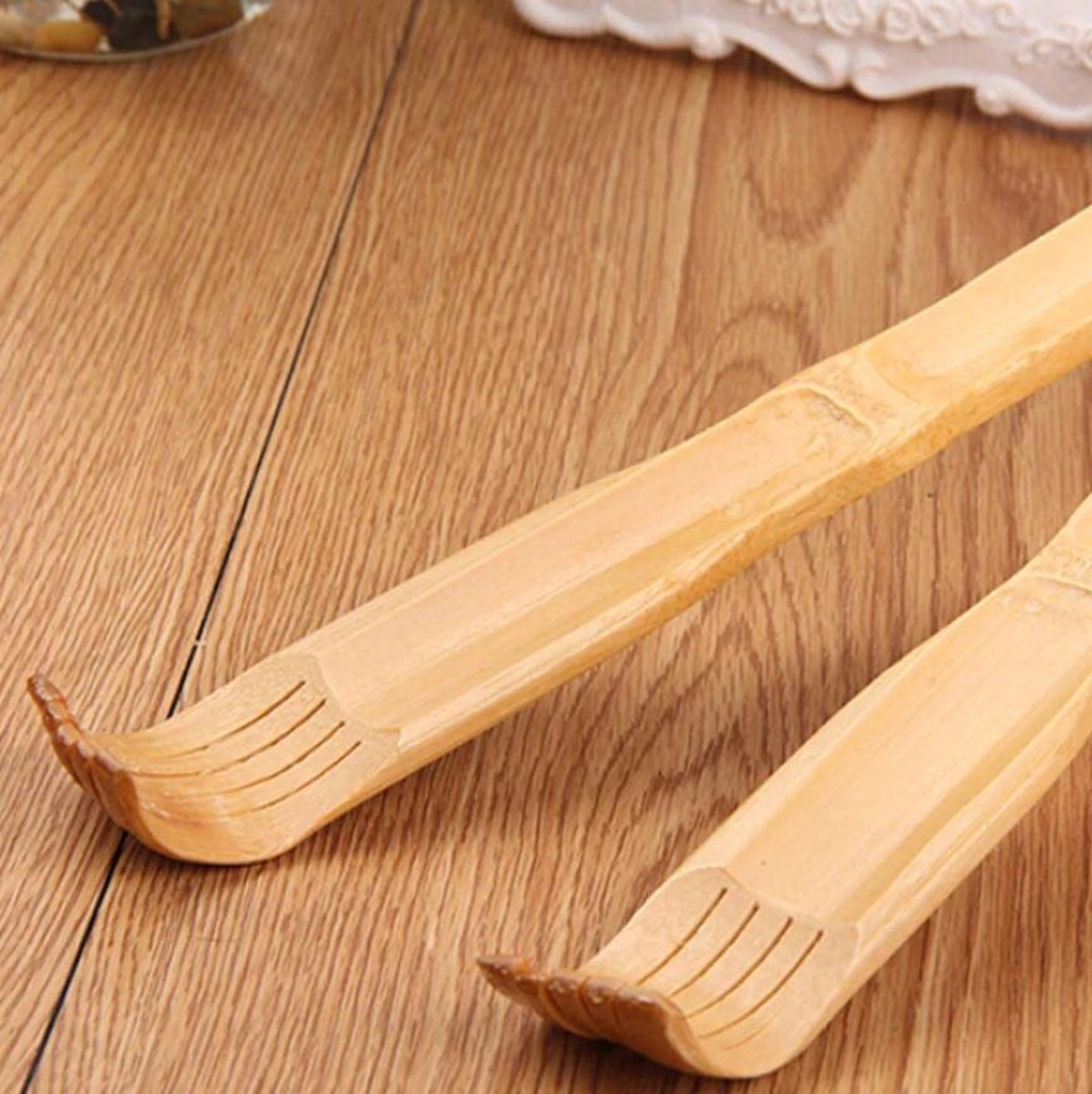 Goedkoopste BukkitBow - 2-in-1 Houten Bamboe Rugkrabber - Met 2 Massage Rollers - Ideaal voor Zwangere Vrouwen
