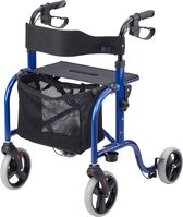 Ultra Lichtgewicht Smart - Rollator - 5,8kg - Opvouwbaar - Blauw