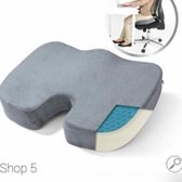 Zitkussen Orthopedisch Auto & Bureaustoel - Wigkussens - Ergonomisch Zitkussen - Stuitkussen Traagschuim